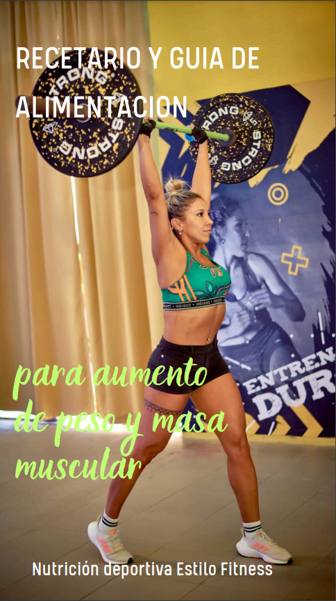 Recetario aumento de masa muscular